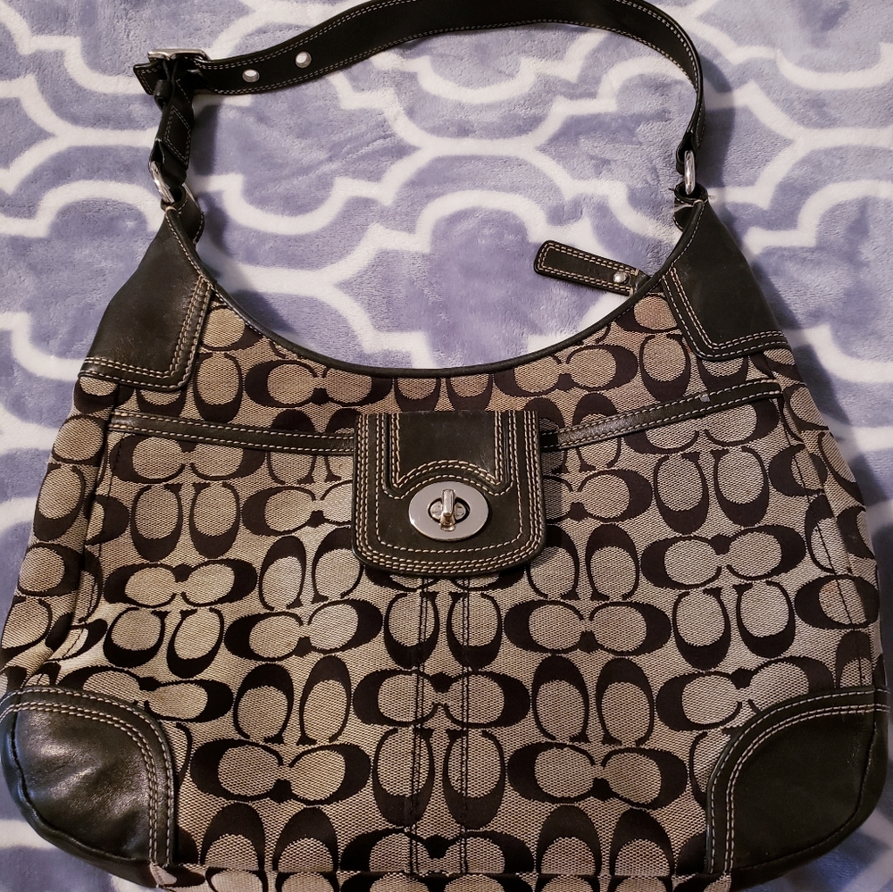 Coach Signature Hampton Hobo Bag